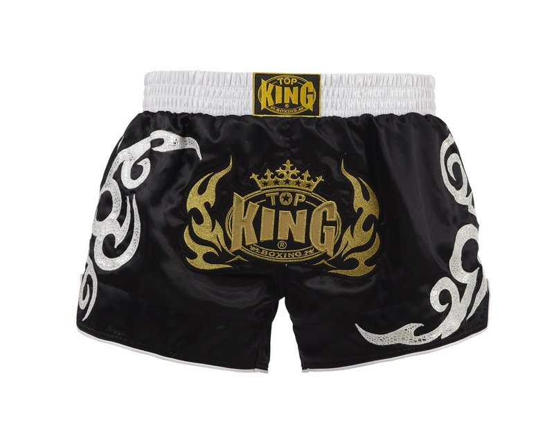 Шорты для тайского бокса Top King Retro Muay Thai Shorts Black